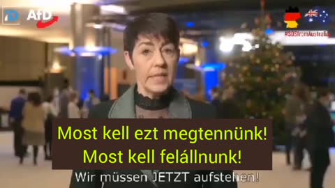 Christine Anderson üzenete Ausztráliába és az egész világra. 2021.december