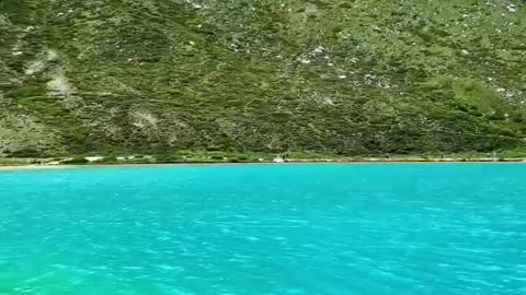 Clear water and sky blue