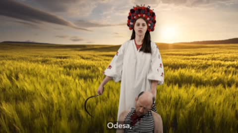 Ukrainian ISIS actress b^ch pretending to cut throat of Russian POW. "" Z ""