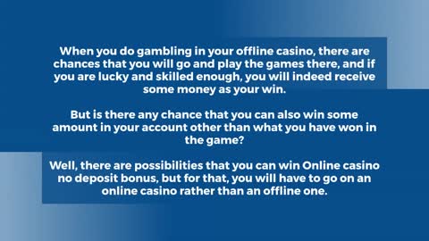 Win Online casino no deposit bonus