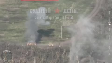 Ukrainian APC Gets Hit By Lancet Drone