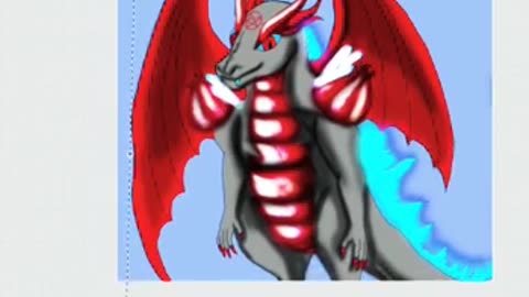 Drawing my friends oc satanzilla