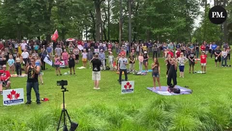 Anti-lockdown event in Niagara Falls