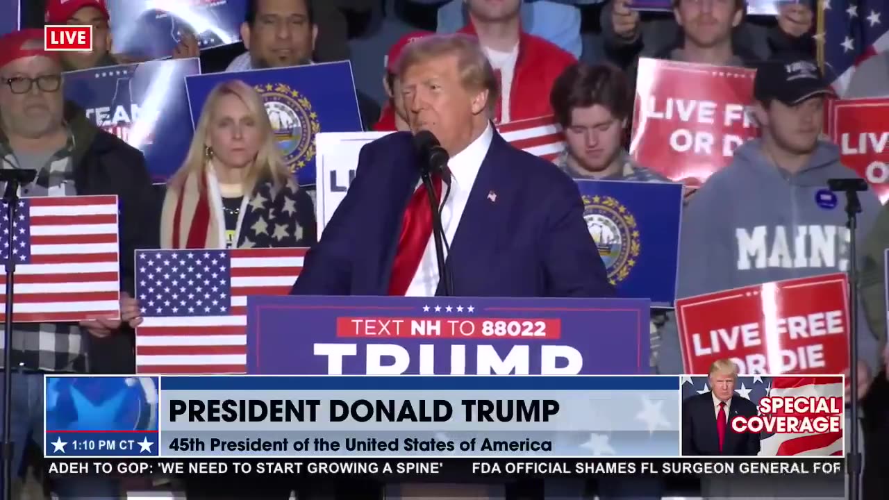 President Trump: “The world is going up in flames, while you suffer the ravages of inflation