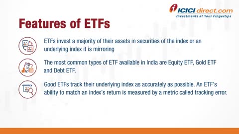 Exchange Traded Funds - Meaning and Benefits of Investing - ICICI Direct