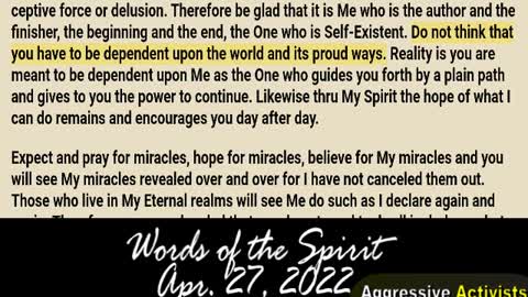 Words of the Spirit | April 27 2022