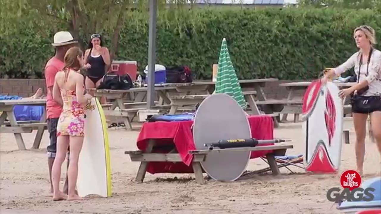 Most Dangerous Swimsuit Model Prank - Just For Laughs Gags😉😜😘
