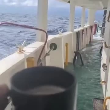 Morning coffee at the sea