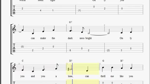 Only You Active Guitar Tabs