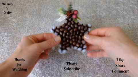 Christmas Star Coffee Bean Decoration ،Star Handmade Christmas Decoration