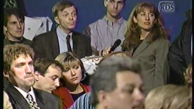 Conférence de presse de Jacques Villeneuve en route vers le Grand prix du Canada 1998