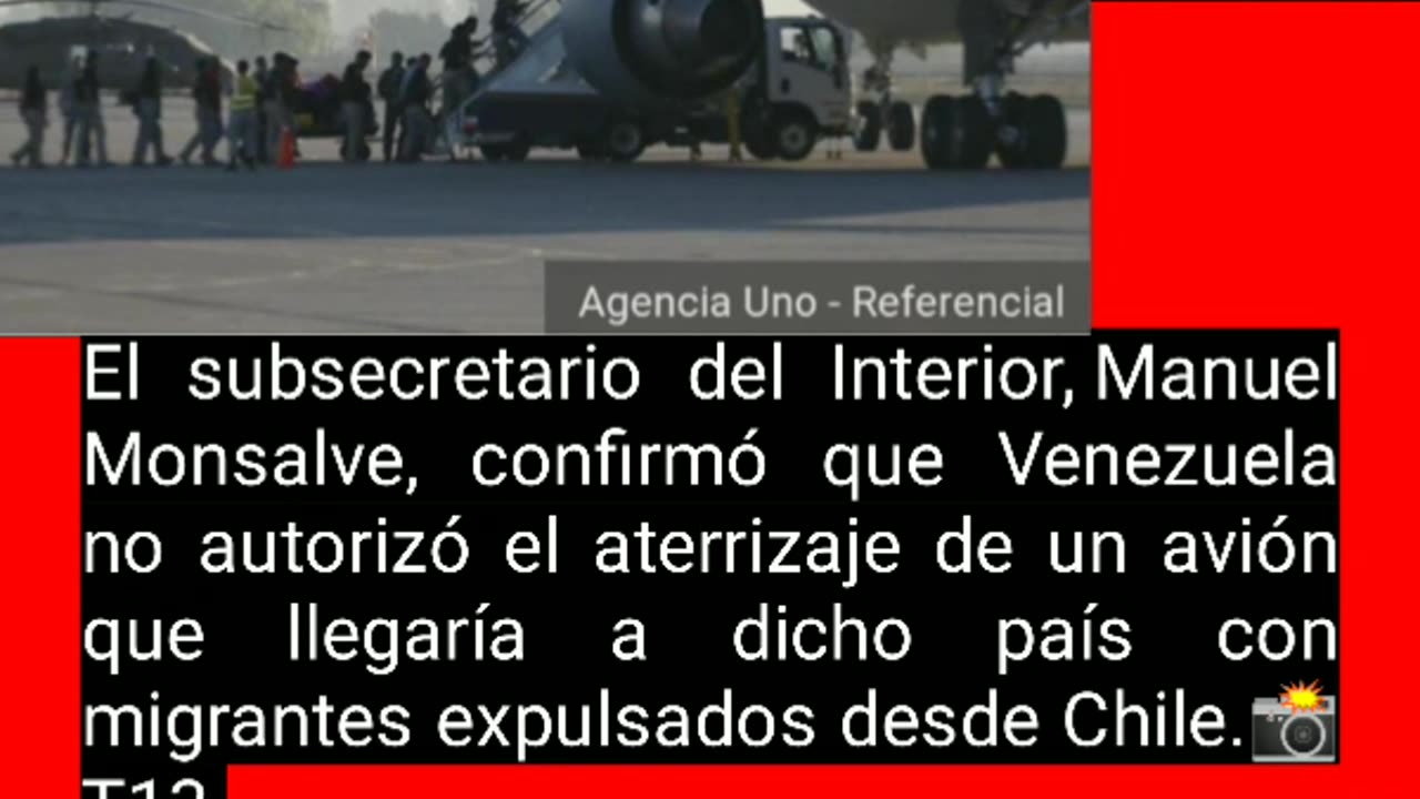 🔴#urgente | Venezuela no autorizó aterrizaje de avión con migrantes expulsados desde Chile