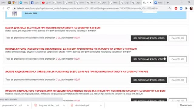Como canjear los puntos de Faberlic Club