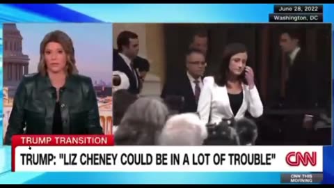 Liz Cheney could be in a lot of trouble. listen to the fakers at CNN