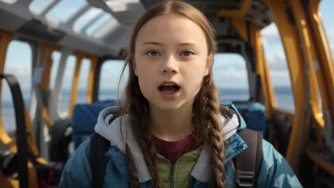 Greta Thunberg's Visionary Airline Commercial [generated by AI]