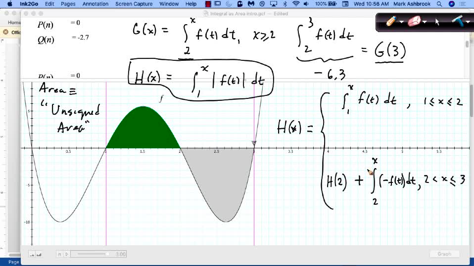 MAT 271 Wed Sep 1: Signed & Unsigned Area Accum Functions