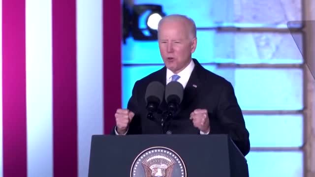 Biden says Putin 'cannot remain in power'