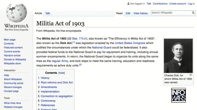 Militia Act Of 1903 Makes Gun Control Illegal