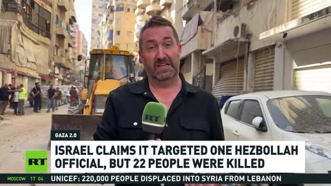 22 killed in Israeli airstrike on Beirut residential neighborhood