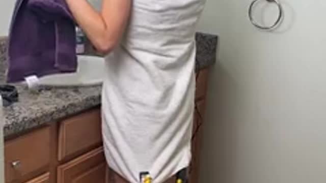 When the TOWEL drops