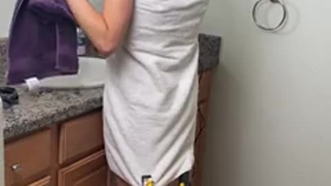 When the TOWEL drops