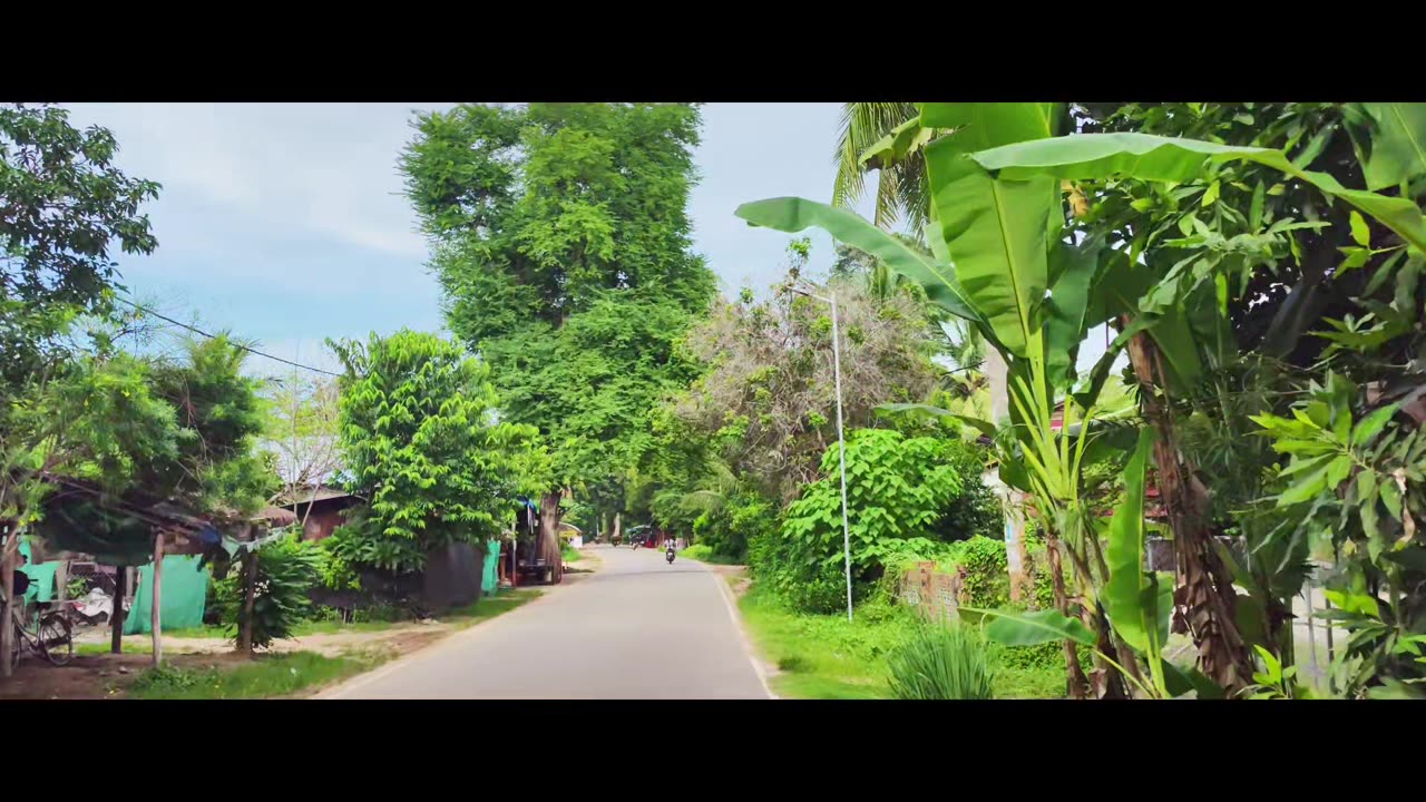 road along in village, Cambodia