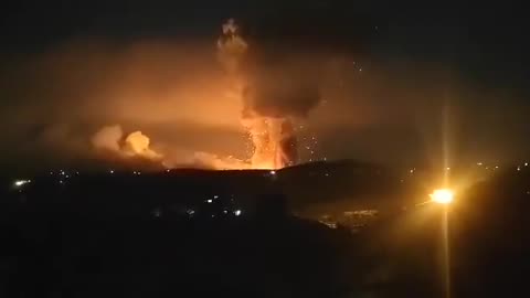 Massive explosion after Israeli airstrike in Tartus, Syria