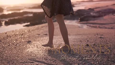 Women Walk on Beach