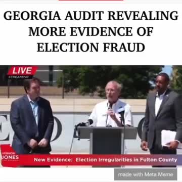 Georgia Audit Revealing More Evidence Of Election Fraud!