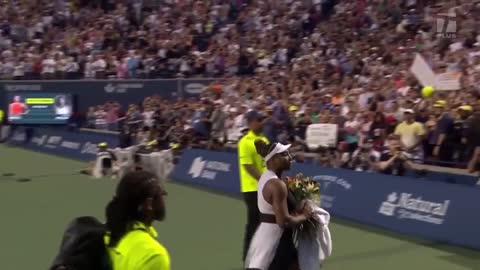 Serena Williams gets emotional in her suspected final match in Canada