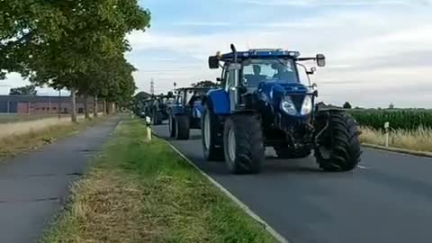 Germany: Large farmers convoy (July 15, 2022)