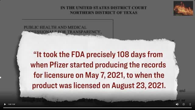 FDA asked Judge to hide vaccine approval docs until 2076