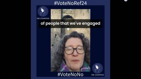 The Countess in Drogheda canvassing for a NO vote 11th February 2024