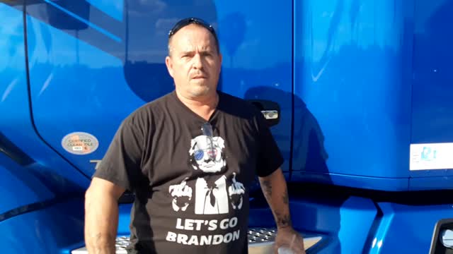 Interview with trucker going to DC