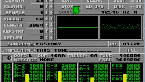 Amiga and Atari ST Protracker Music Mods - Ecstacy