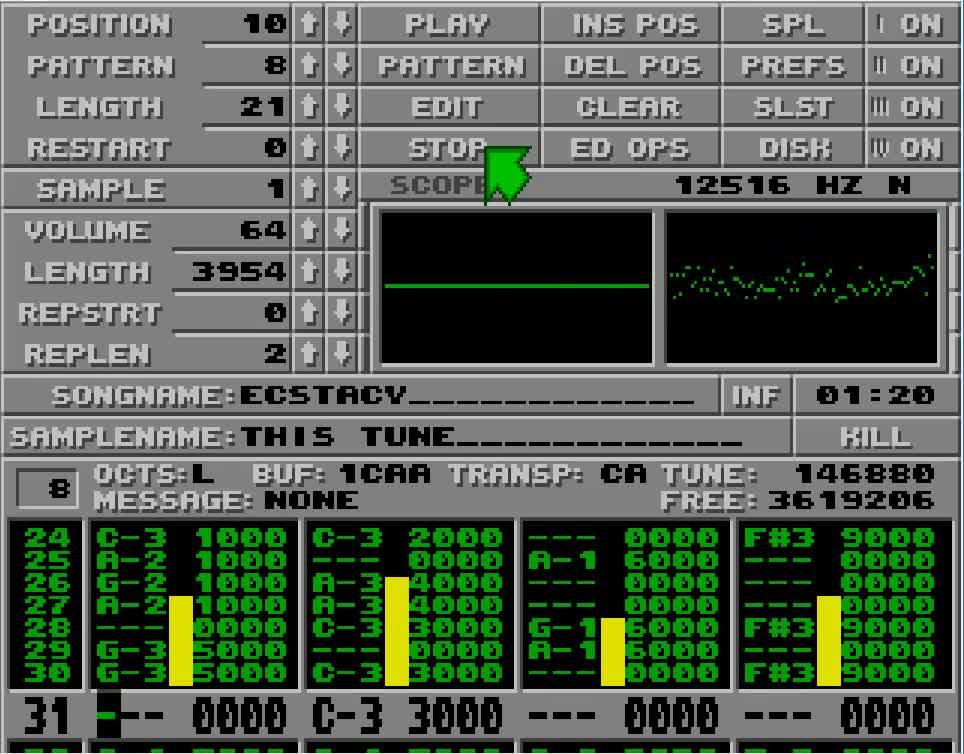 Amiga and Atari ST Protracker Music Mods - Ecstacy