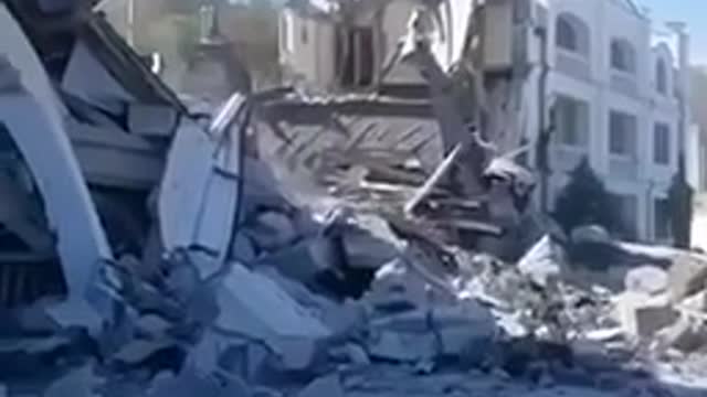 Odessa aftermath of Russian strike