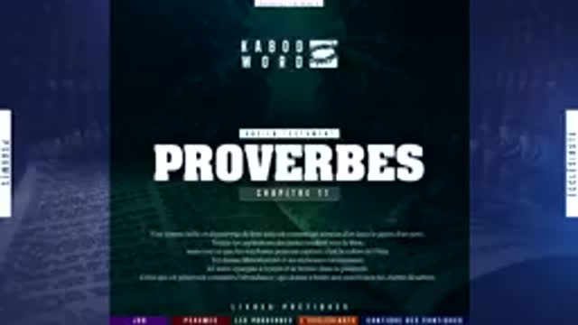 Livre des « Proverbes » L'Ancien Testament La Bible Du Semeur, audio VF