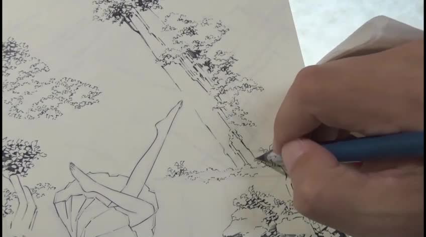 Continue to share the comic book creation process