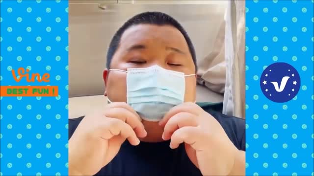 FAT GUY WEARING FACE MASK SO FUNNY!!!