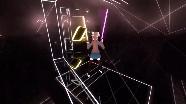 Monika Plays 360 HARD Legend Beat Saber!