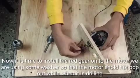 Making a drilling machine using cycle parts SHS HS Electronic