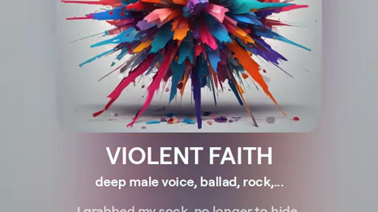 VIOLENT FAITH = song