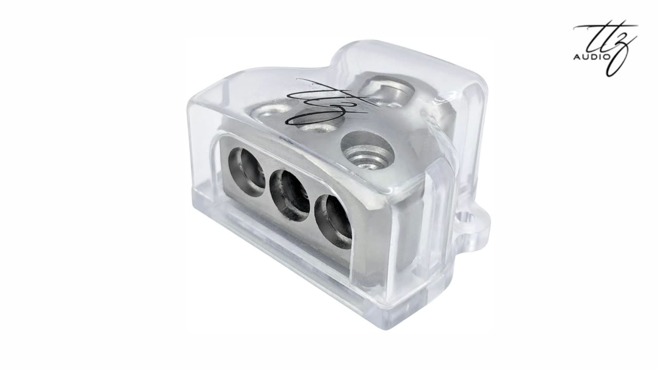 TTZ Audio 0GA to Tripple 4GA Car Audio 3 Way Power Distribution Block