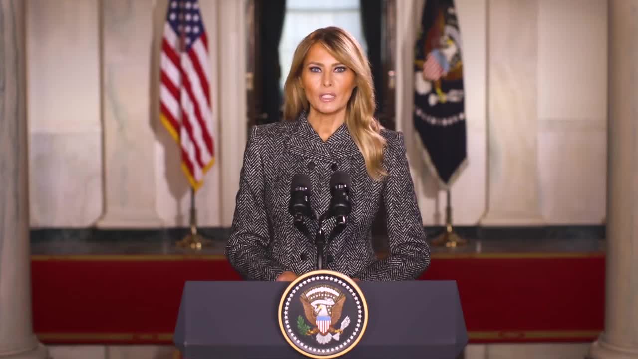 First Lady Melania Trump Posts "Farewell Message" To The Nation.