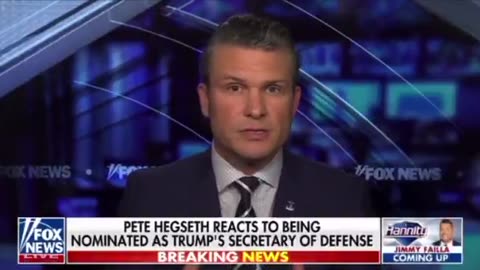 NEW "interview" on Hannity of Pete Hegseth.