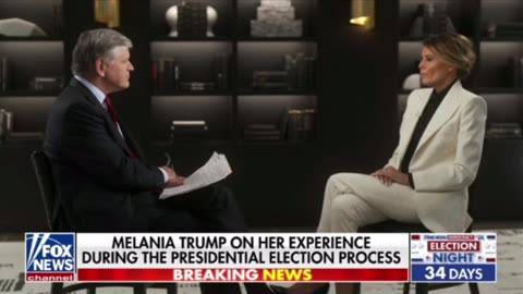 Elegant Stunning Thoughtful Melania Trump interview part 1