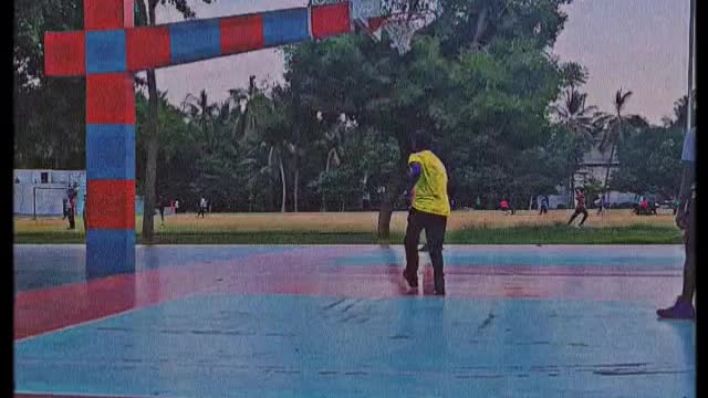This was super basket in basketball court🏀⛹️♂️