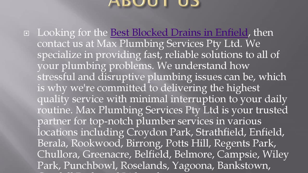 Best Blocked Drains in Enfield