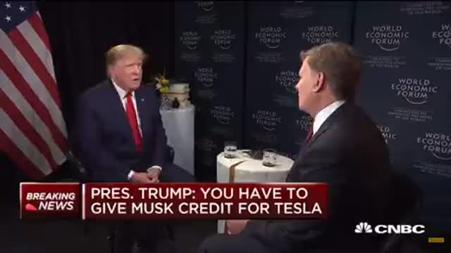 President Trump talks about Elon Musk